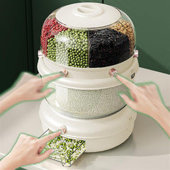 Double Layer 360° Rotating Food Dispenser