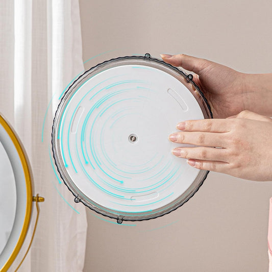 Rotating Makeup Organizer-White