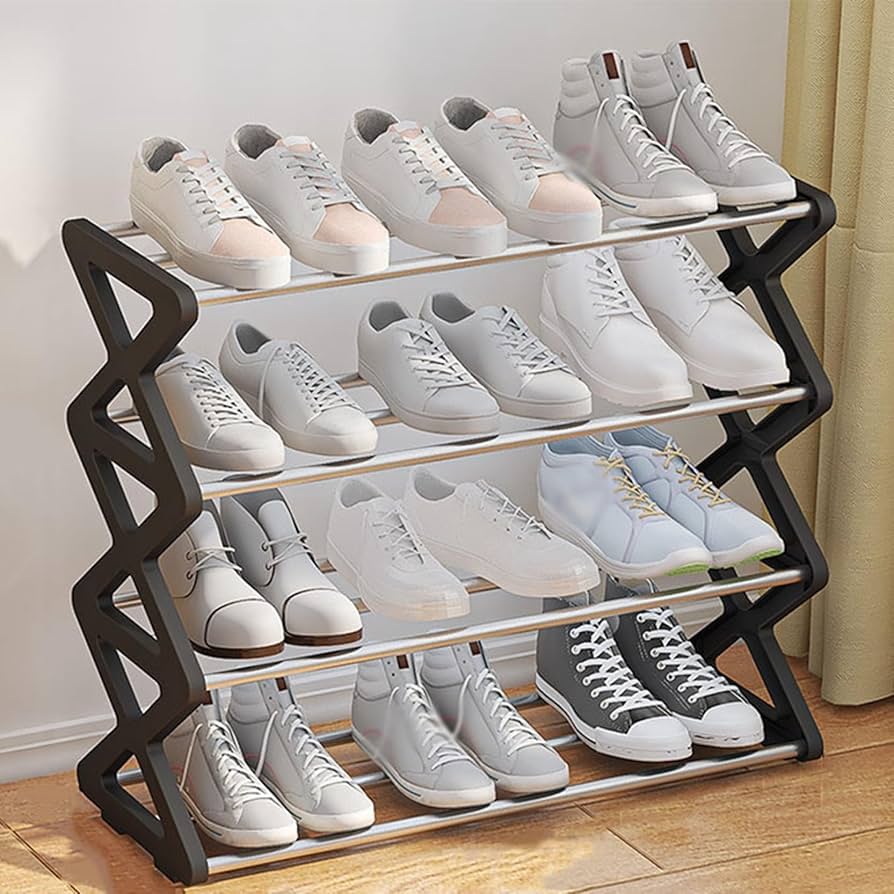 4 Layer X-Type Shoe Rack