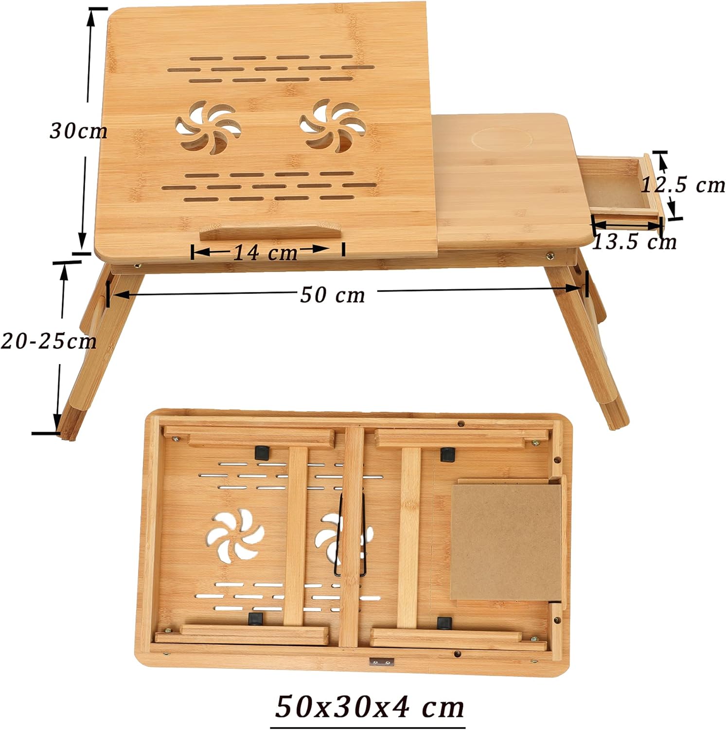 Adjustable Wooden Laptop Table