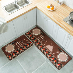 Pair of Non-Slip Kitchen Mat-D3