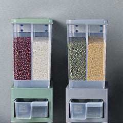 Two-Grid Grain Storage Box-Grey