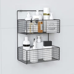 2-Layers Metal Wall Mounted Rack