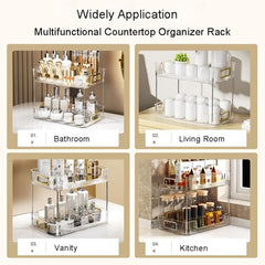 2-Tier Makeup Desk Organizer