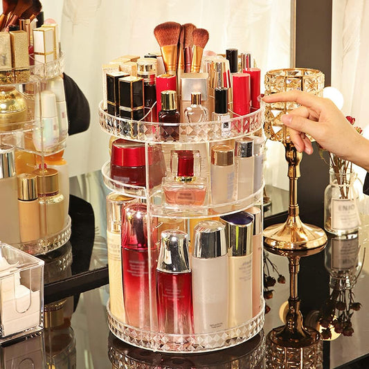 360 Degree Rotating Makeup Organizer