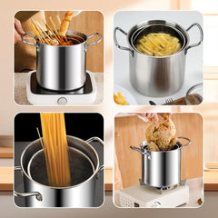 Stainless Steel Fryer Pot -3.5L