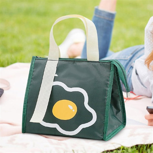 Insulated Food Storage Bag with Zip-Green
