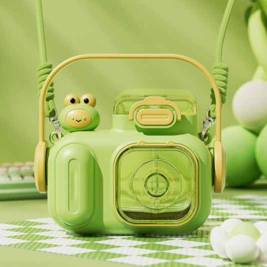Camera Shaped Water Bottle Bounce Lid-Green