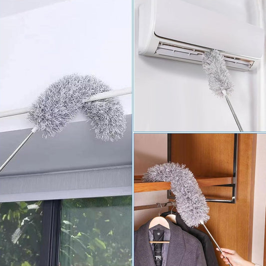 Extendable Microfiber Feather Duster-Grey