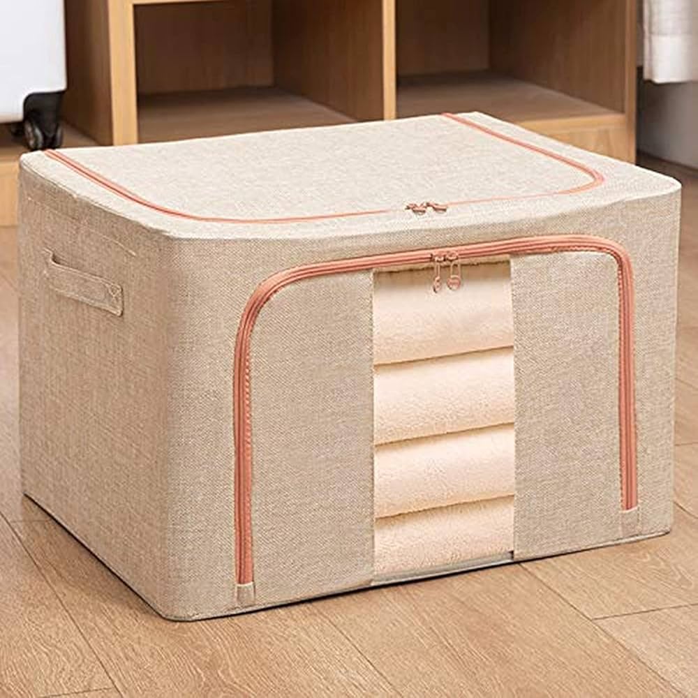 Foldable Clothes Storage Box (66L)-Skin