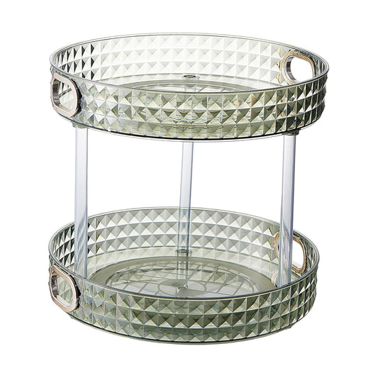 2 Layer Cosmetic Storage Organizer-Green
