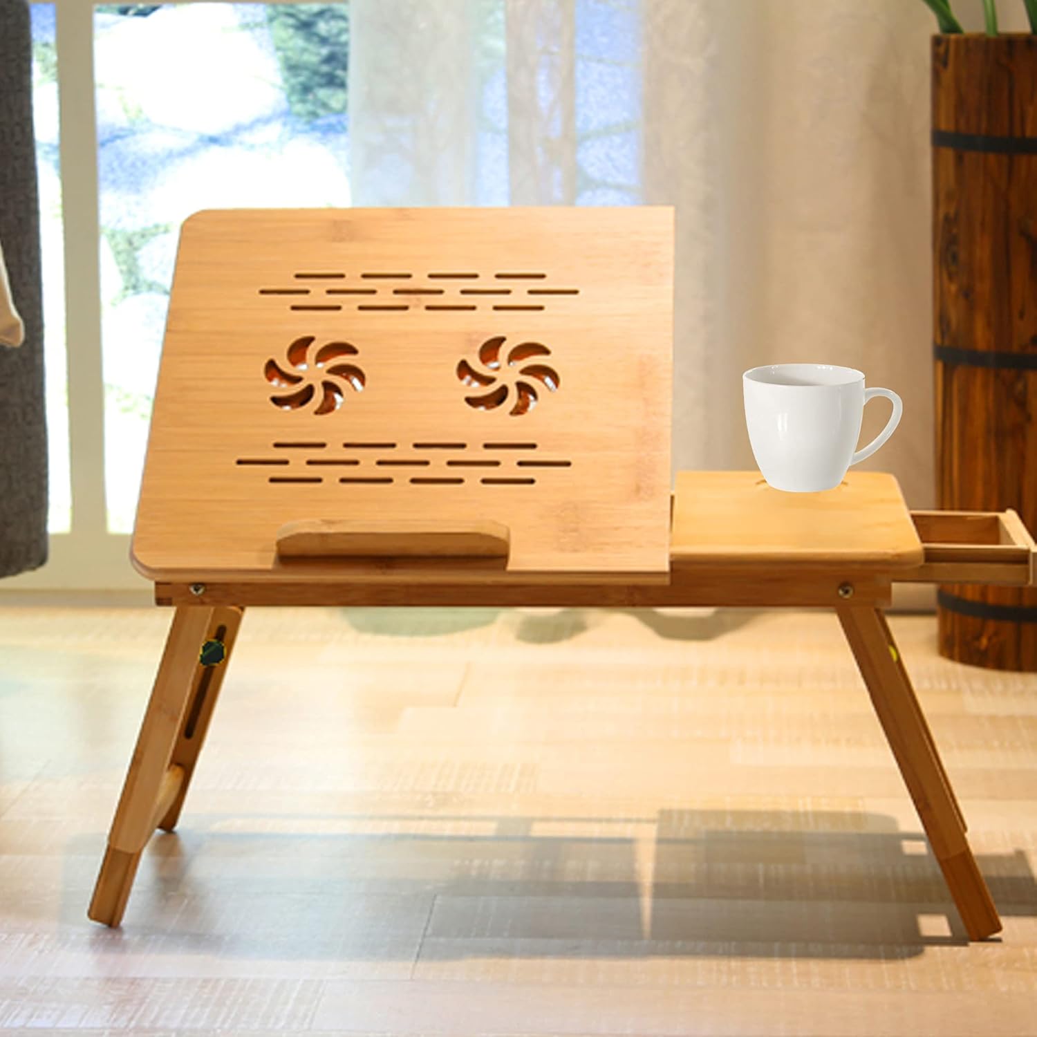 Adjustable Wooden Laptop Table