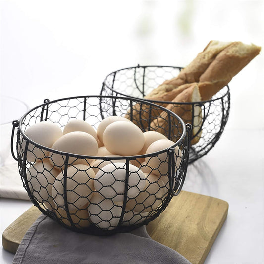 Metal Wire Egg Storage Basket