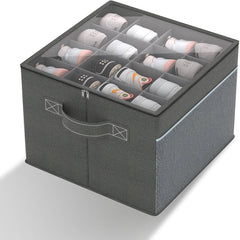 120 GSM 16 Pocket Shoe Organizer (Light Grey)