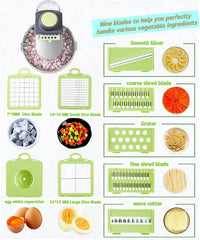 9 IN 1 MULTIFUNCTION VEGETABLE CUTTER-Minor Damage