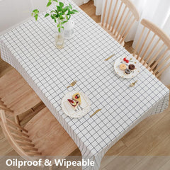 Rectangular Table Cover Protector-White