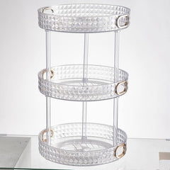 3 Layer Cosmetic Storage Organizer-White