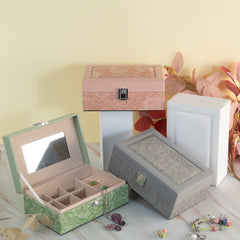 Single Layer Embossed Jewelry Box