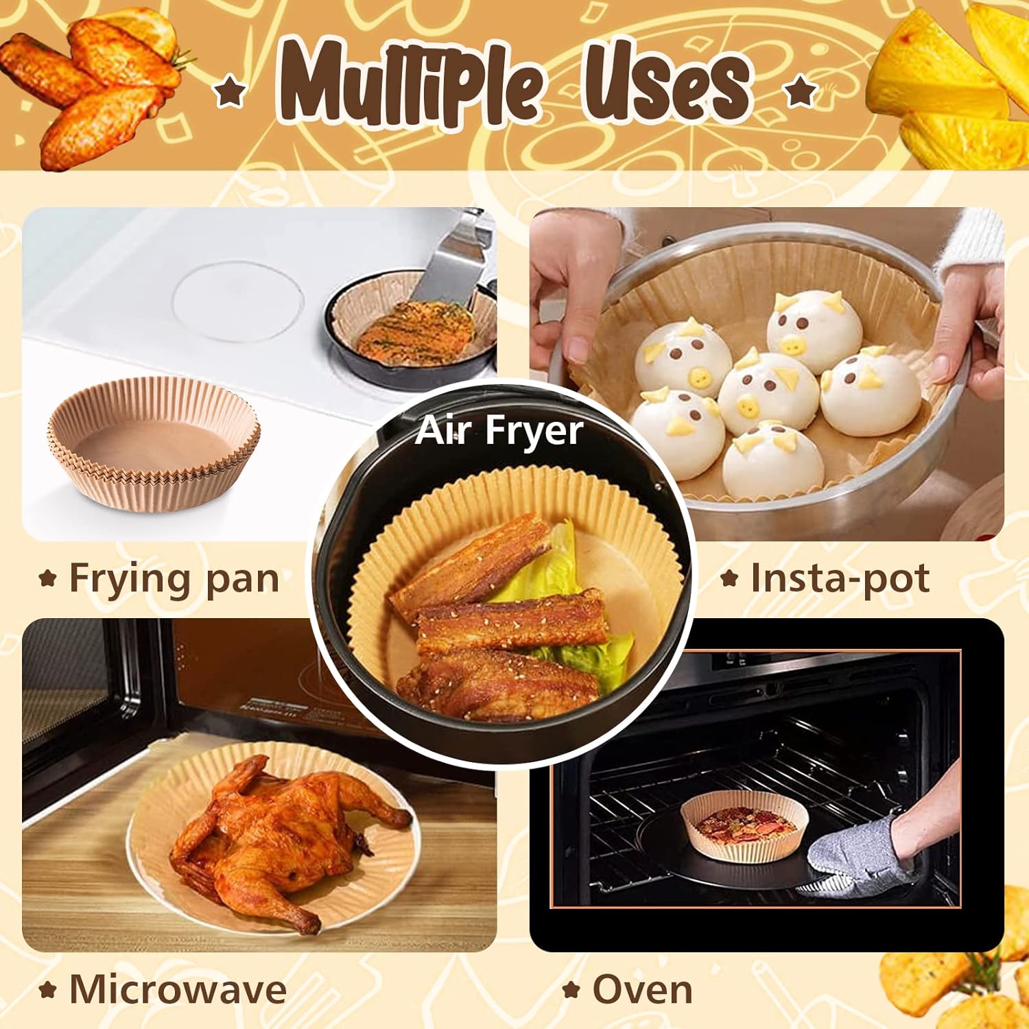 Air Fryer Disposable Paper Liner