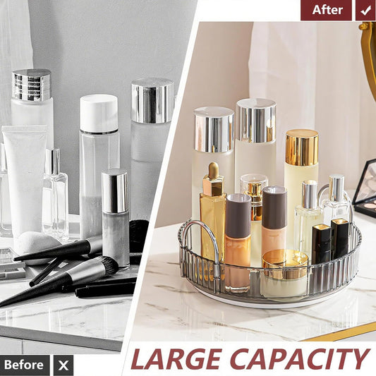 Rotating Makeup Organizer-Grey