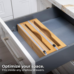 2 in 1 Foil and Plastic Wrap Dispenser