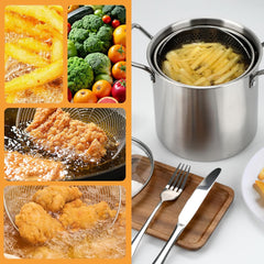 Stainless Steel Fryer Pot -3.5L