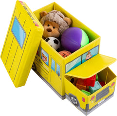 School Bus Design Storage Box-Yellow