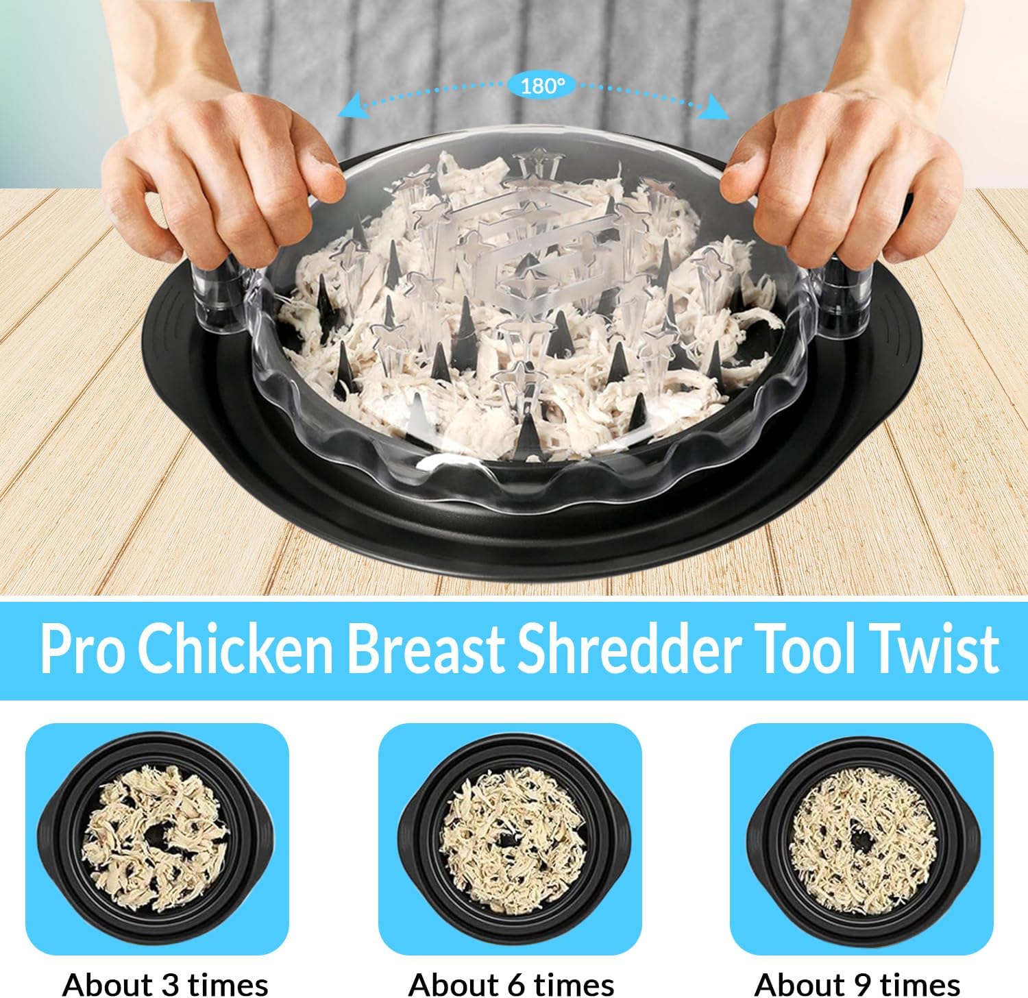 Rotating Meat Shredder