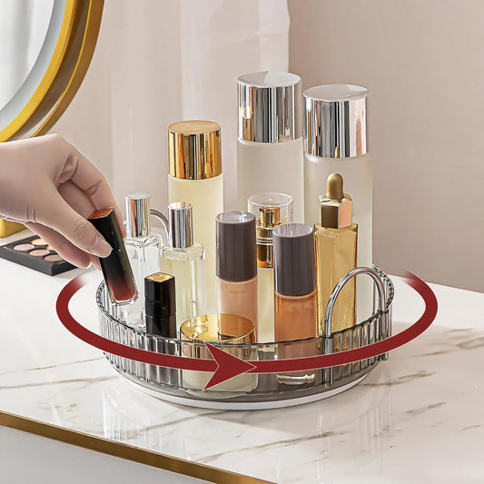 Rotating Makeup Organizer-Grey