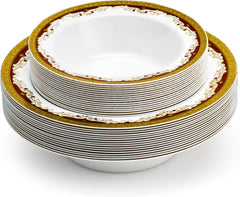 6 Pieces Disposable Plastic Plates -Medium