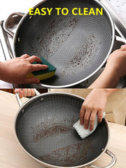 Laser Coated Wok Double Handle 34cm