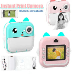 Mini Pocket Camera With Printer
