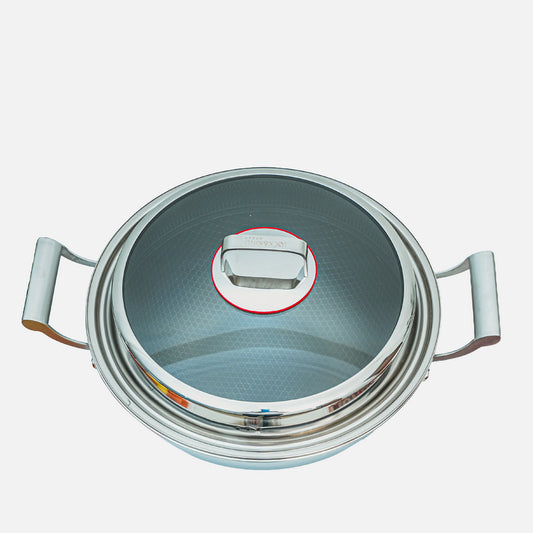 Double Handle Laser Coating Wok 32cm
