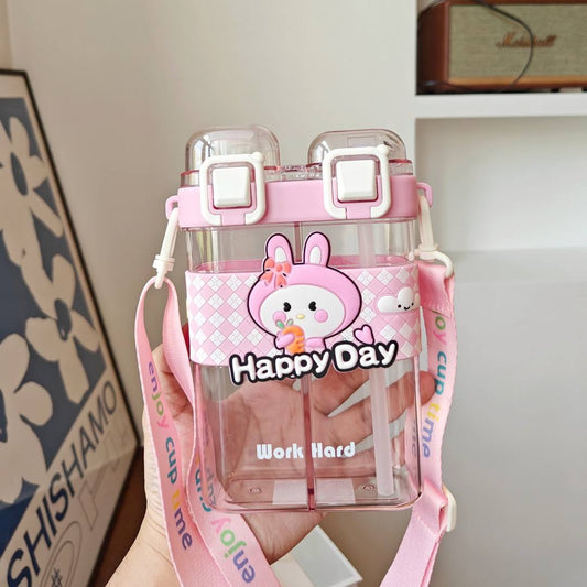Double Drinking Tumbler Cup-Pink