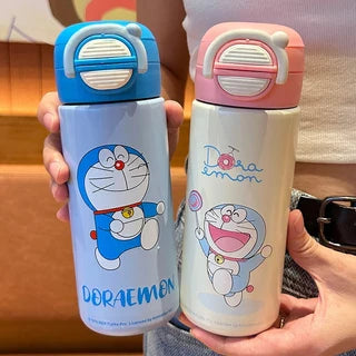 2 in 1 Doraemon Insulated Bottle-Sky Blue