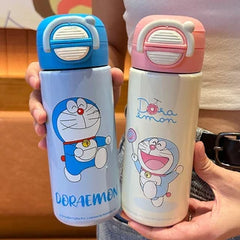 2 in 1 Doraemon Insulated Bottle-Sky Blue