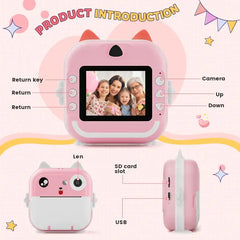 Mini Pocket Camera With Printer