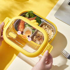 2 Compartment Stainless Steel Lunch Box