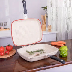 Dessini Double Sided Grill Pan 36cm (White)