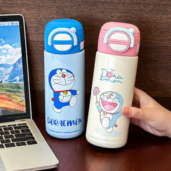 2 in 1 Doraemon Insulated Bottle-Pink