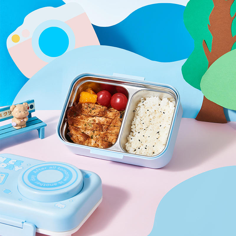 Camera Design Bento Lunch Box-Sky Blue