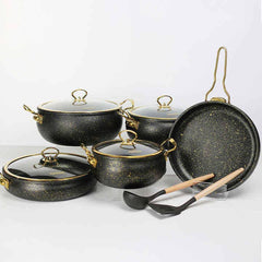11 Piece Granite Coating Cookware Set