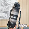 Motivational Water Bottle-Black