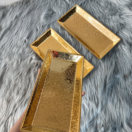 Golden Serving Tray Medium
