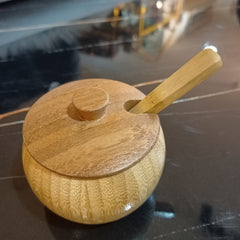 Wooden Sugar Pot