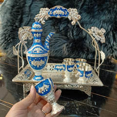 Metal Turkish Kehwa Set D2