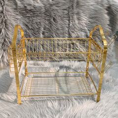 2 Layer Golden Kitchen Rack