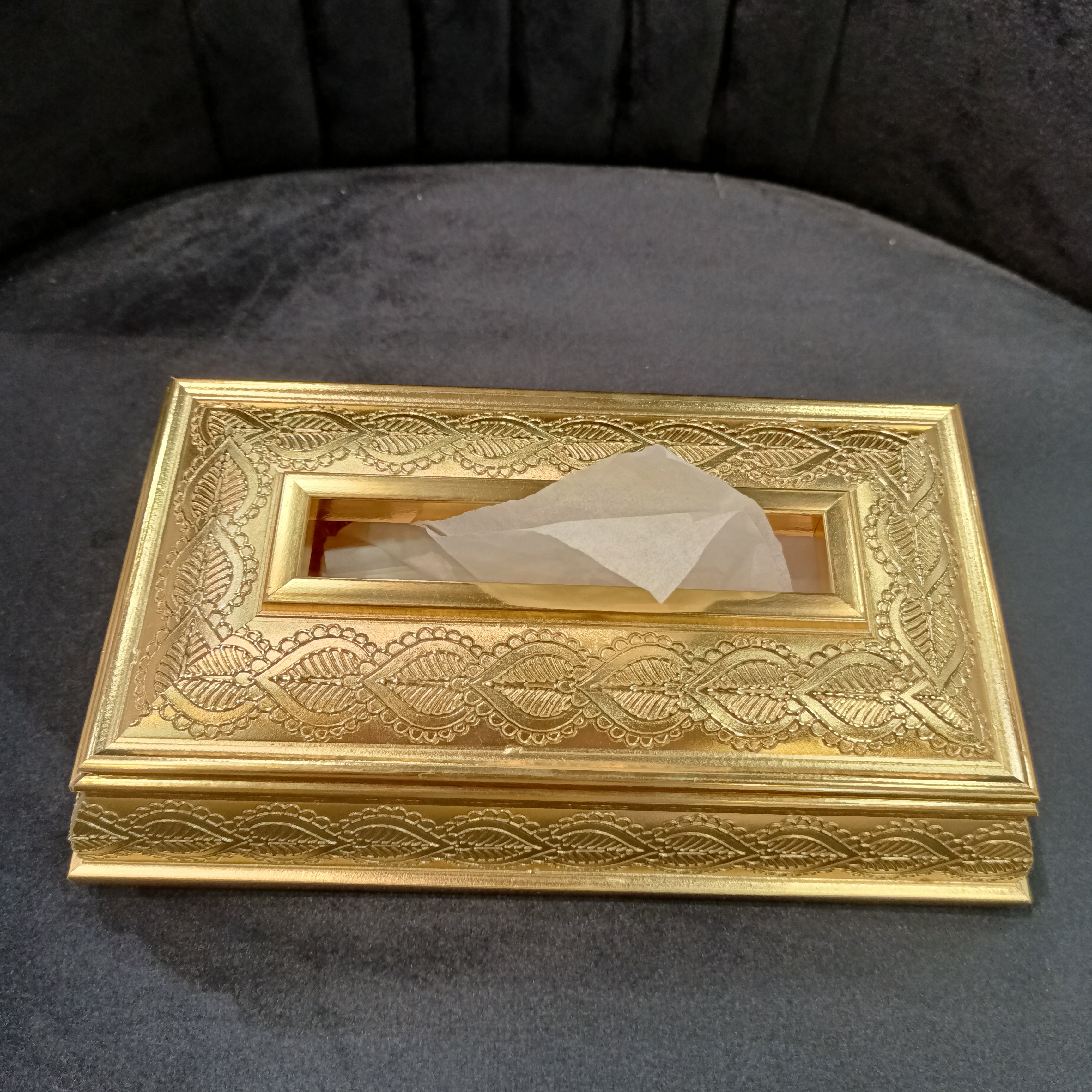 Tissue Box Golden