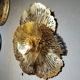 Metal Decor Wall Hanging Golden Flower