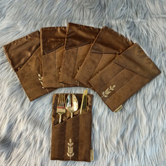 Golden Spoon Holder 6Pc